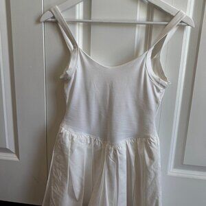 White Athletic Mini White Dress